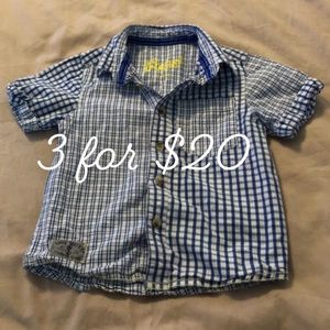 Little rebel button down 18-24m 3itemsfor$20